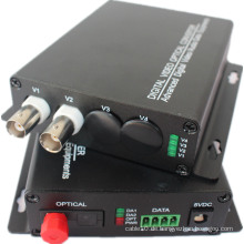 RS232 / 485/422 Daten optional 1/2/4/8/16/32 Kanal Optischer Video Transceiver / HDMI Video Optischer Konverter